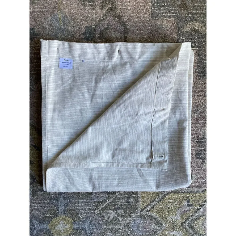 Threshold Shower Curtain Kaki and Cream
